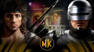 Mortal Kombat 11 - Rambo Vs Robocop (Very Hard)