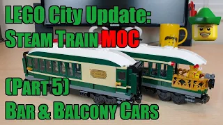 LEGO My Own Steam Train MOC Part 5 - Bar & Observation Carriages 🚂🚃🚃🏹