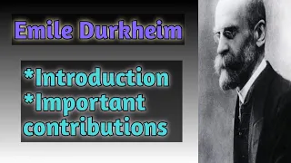 #Sociology #Durkheim |Contributions of Emile Durkheim