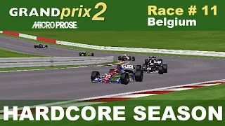 Microprose Grand Prix 2 - Race #11 -  Spa-Francorchamps (Hardcore Season)