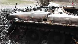 Украина война -Боевые расчёты АГС-17 "Пламя"  достойно встретили противника на подступах к позициям.