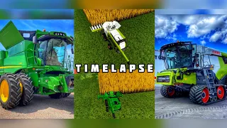 CLAAS LEXION 8900 VS JOHN DEERE S790 #farmingsimulator19timelapse #vs #timelapse