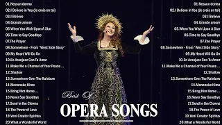 Best Opera Pop Songs Non stop  - Famous Opera Songs - Andrea Bocelli, Céline Dion, Sarah Brightman