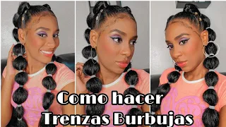 COMO HACER TRENZAS BURBUJAS PEINADOS TENDENCIA