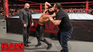 Samoa Joe attacked Seth Rollins: Raw, January 30, 2017