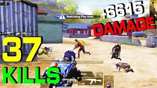 NEW WORLD RECORD 6615 DAMAGE!!! | 37 KILLS SOLO vs SQUAD | PUBG Mobile