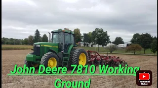 John Deere 7810 Working Wheat Ground 2023