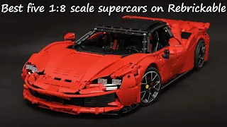 TOP 5 1:8 scale Supercars on Rebrickable