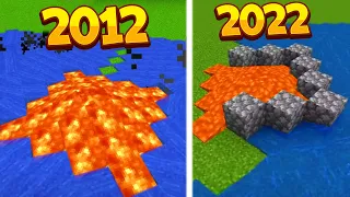 Minecraft 2012 vs. 2022 🤯 #shorts