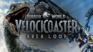 Jurassic World VelociCoaster - Area Loop | Universal's Islands of Adventure