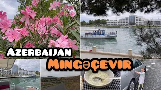 Азербайджан/Mingəçevir/один день в Мингечауре/прогулка на воде