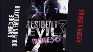 Resident Evil 3: Nemesis (Gamecube), Dolphin Emulator Benchmark, Ryzen 5 2500U in 2021