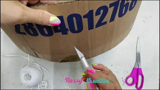 How to make a cardboard piñata / How to make a piñata drum