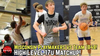 Wisconsin Hoopers Go At It! Playmakers Takes On Team 1848 in 17u Matchup!