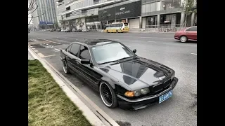 BMW e38 Kraken жив! Подымим пацаны! Кастомный выхлоп в комплекте.