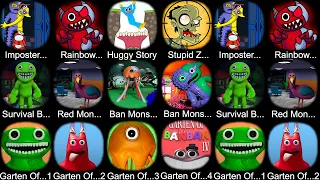 Imposter in Garten,Rainbow Mosnter,Huggy Story,Stupid Zombies 2,Survival Ban Life Challenge NEW GAME
