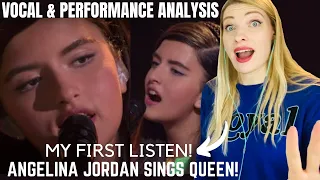 Vocal Coach Reacts: Angelina Jordan - Bohemian Rhapsody - America's Got Talent First Ever Listen!