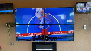 110" TV Video Wall Installation