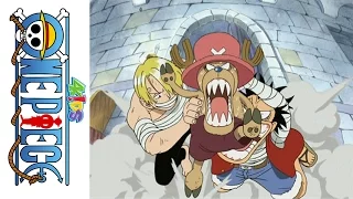 One Piece (4Kids Dub) Luffy & Sanji Try To Eat Chopper