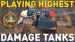 Playing the HIGHEST Damage Tanks in World of Tanks!