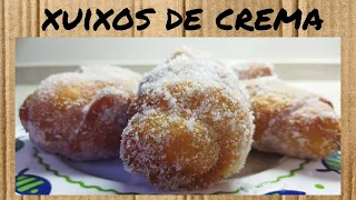 XUIXOS de CREMA - recepta CASOLANA - dolços típics de GIRONA - dolços en català - RECEPTA fàcil