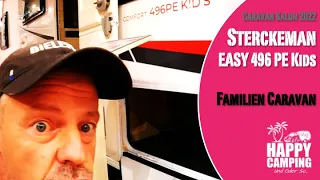 Caravan Salon 2022 - Sterckeman EASY 496 PE Kids - Familien Wohnwagen | Happy Camping