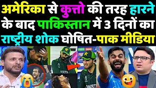 Pak Media Shocked on USA Beat Pakistan in T20 WC 2024 | Pak Media Reaction on America Beat Pakistan