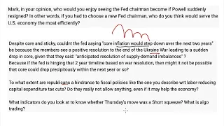 Q&A for the Market Outlook from Oct 16 2022