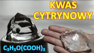 Citric acid- growing crystals