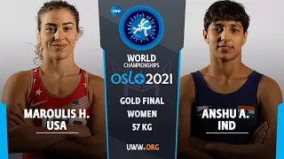 GOLD WW - 57 kg: Helen Maroulis (USA) v. A. ANSHU (IND)