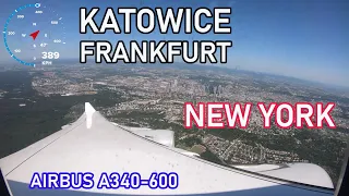 Katowice (KTW) - Nowy Jork (JFK) | Lufthansa | Airbus A346 | Business Class | Trip Report vlogUSA#1