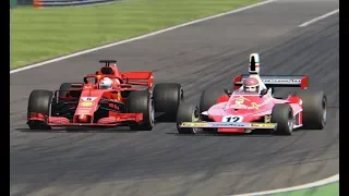 Ferrari F1 2018 vs Ferrari F1 1975 - Monza