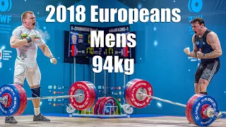 Mens 94kg 2018 European Weightlifting Championship