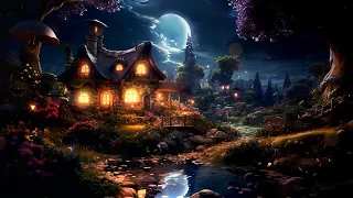 Calm Your Mind & Sleep better in The Forest at Night🧚‍♂️Enchanting Forest Music For Deep Relaxation