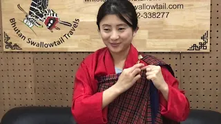 How to Wear Traditional Bhutanese Woman's Dress