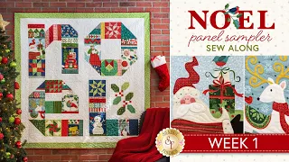 Noel Panel Sampler Sew Along - Week 1 - a Shabby Fabrics Tutorial