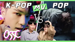 Koreans React To POP VS K-POP [MV] | 𝙊𝙎𝙎𝘾