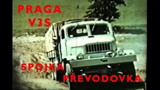 Praga V3S - Spojka a převodovka