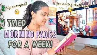 i tried *morning pages* journaling for 7 days & saw shocking results 😳| improved creativity? stress?