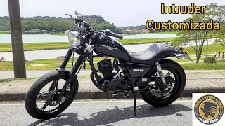 Intruder Azul Customizada #gn125 #intruder #lideracustomgarage