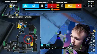 ropz defends wrong site | Cloud9 vs FaZe