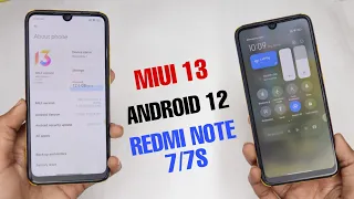 😯 MIUI 13 With Android 12 Redmi Note 7 & 7S Rom | New Control Centre & Game Turbo