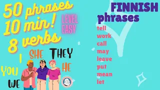 50 super easy Finnish phrases using 8 verbs!