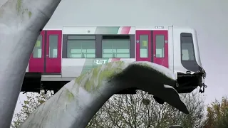 How a whale's tail caught a derailed tram car