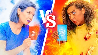 Hot vs Cold Challenge / I Dare You Challenge!