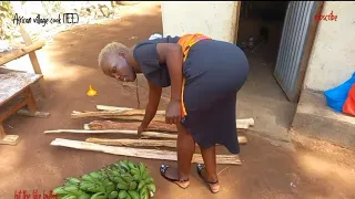 Cooking Delicious Lunch /African village Rural Cooking with firewood.