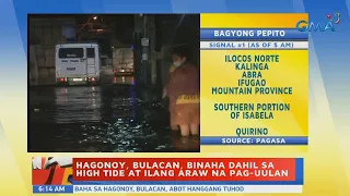UB: Hagonoy, Bulacan, binaha dahil sa high tide at ilang araw na pag-uulan