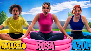 O ÚLTIMO A SAIR DA PISCINA DA SUA COR VENCE - desafio extremo !!!