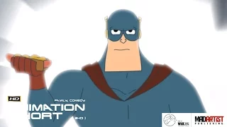 2D Animated Short Film "CAPTAIN AWESOME" Funny SuperHero Animation by The Animation Workshop