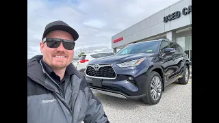 2024 Toyota Highlander Hybrid Platinum in Blueprint